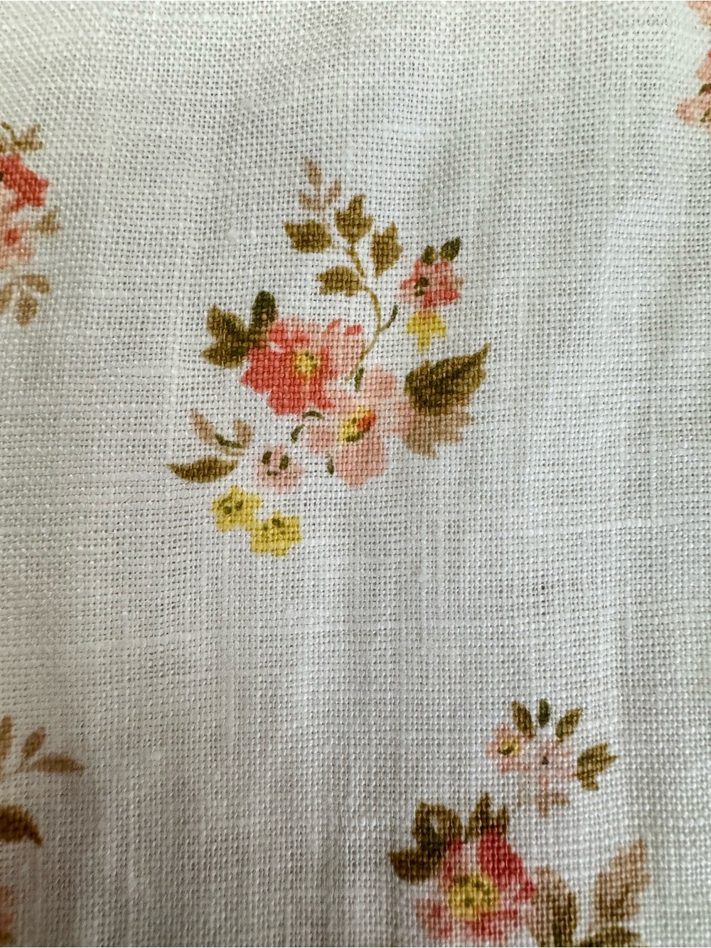 NWOT Reformation Vale Ribbon Floral Linen Ruffle Midi Dress Sz 12 Mildred Print - Picture 9 of 13
